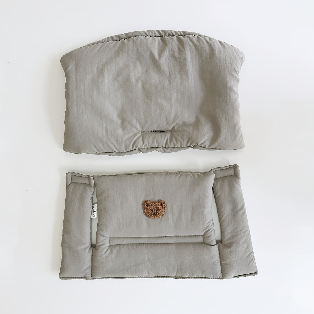 Coussin de chaise haute uni, garde-corps gainé, 4 teintes