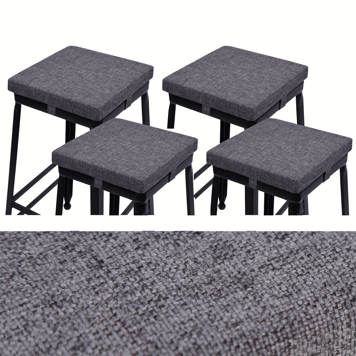 BBK-Gris Foncé / Lot De 4