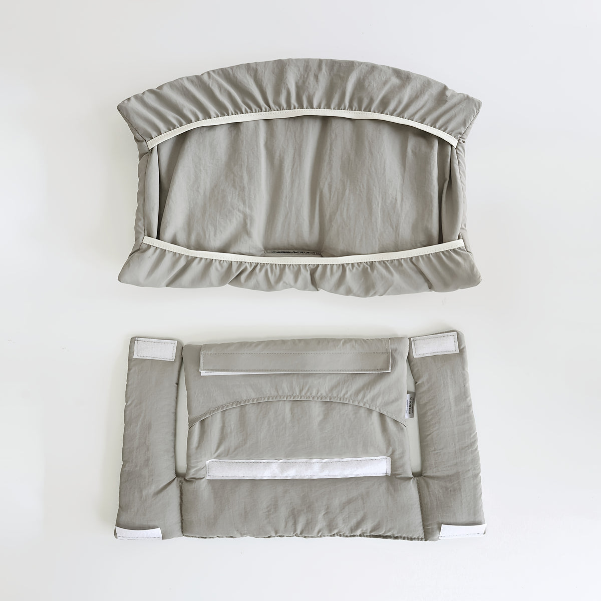 Coussin de chaise haute uni, garde-corps gainé, 4 teintes