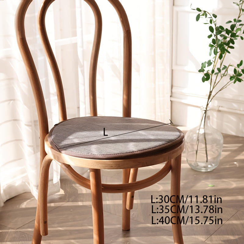 Galette de chaise ronde en tissu, Ø 30 à 40 cm, lot de 2 ou 4