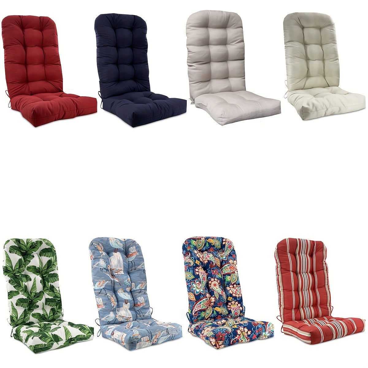 Coussin de chaise Adirondack dossier haut, 10 cm capitonné