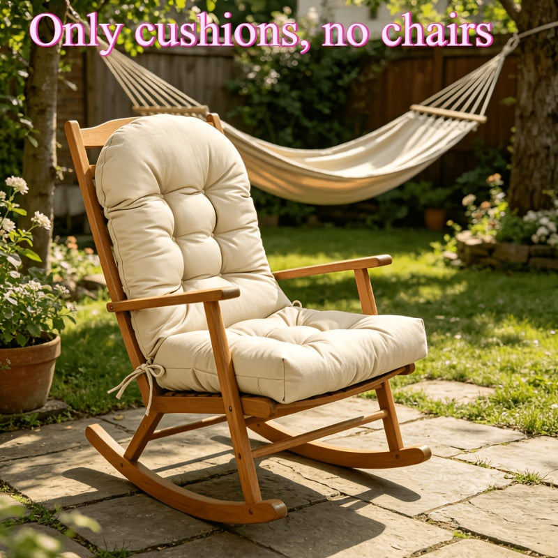 Coussin de chaise à bascule rouge, assise et dossier 60 cm