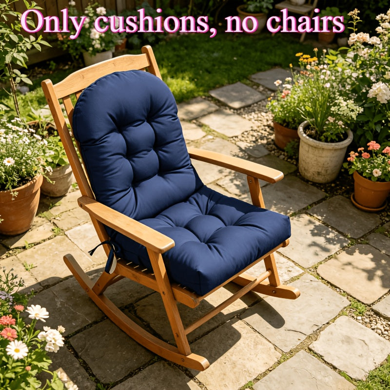 Coussin de chaise à bascule rouge, assise et dossier 60 cm