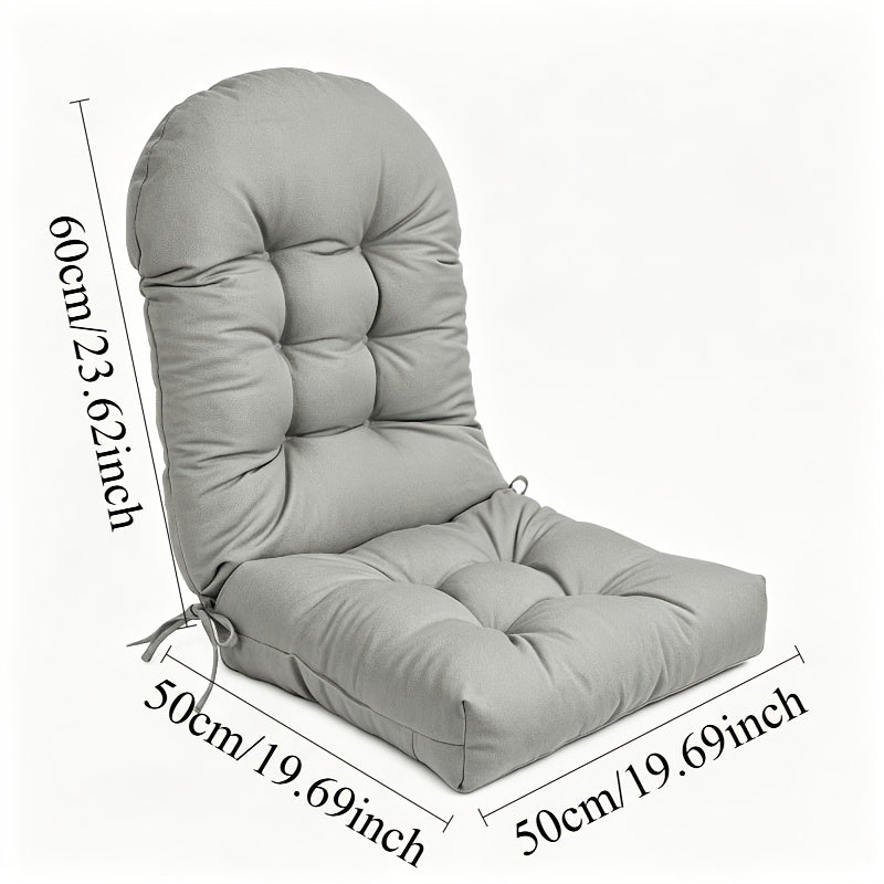 Coussin de chaise à bascule rouge, assise et dossier 60 cm