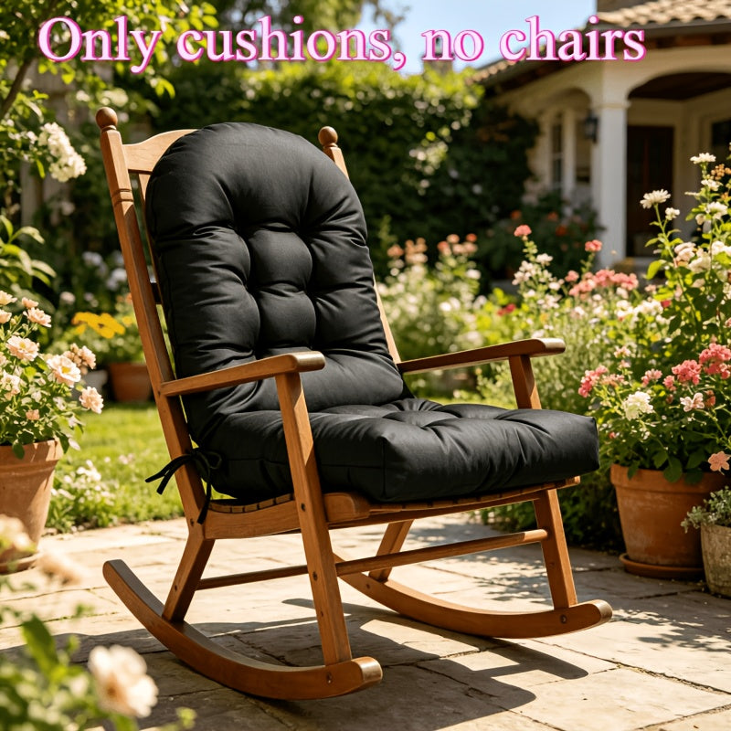 Coussin de chaise à bascule rouge, assise et dossier 60 cm