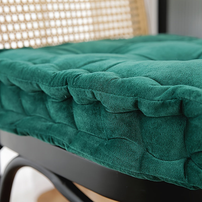 Coussin de chaise carré épais et capitonné, 38 x 38 ou 43 x 43 cm