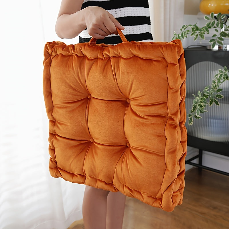 Coussin de chaise carré épais et capitonné, 38 x 38 ou 43 x 43 cm