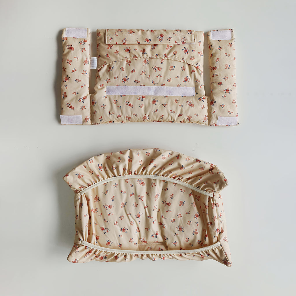 Coussin de chaise haute pour bébé, assise et dossier imprimés