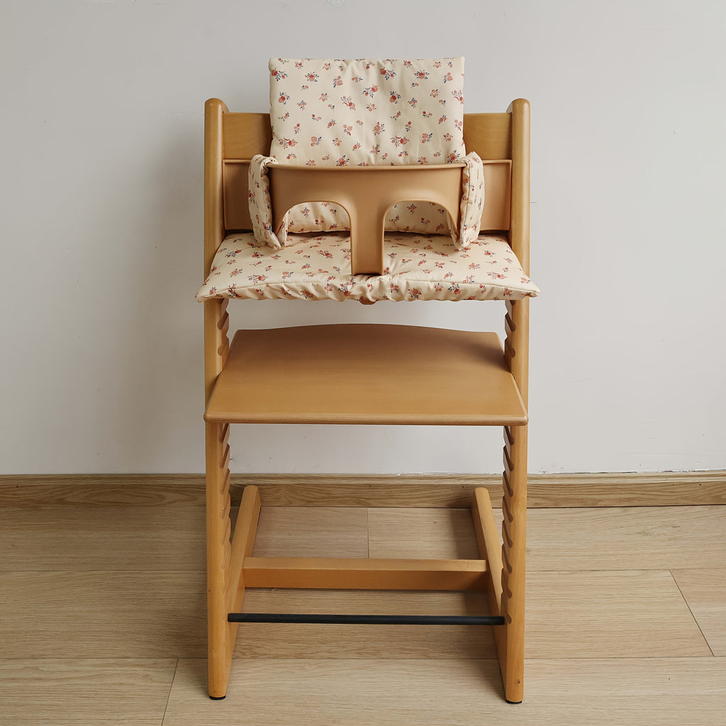 Coussin de chaise haute pour bébé, assise et dossier imprimés