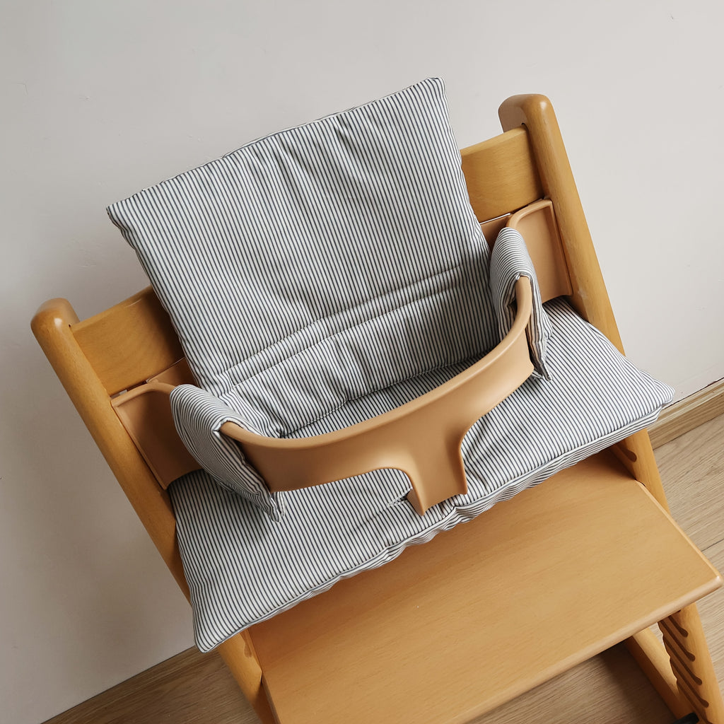 Coussin de chaise haute pour bébé, assise et dossier imprimés