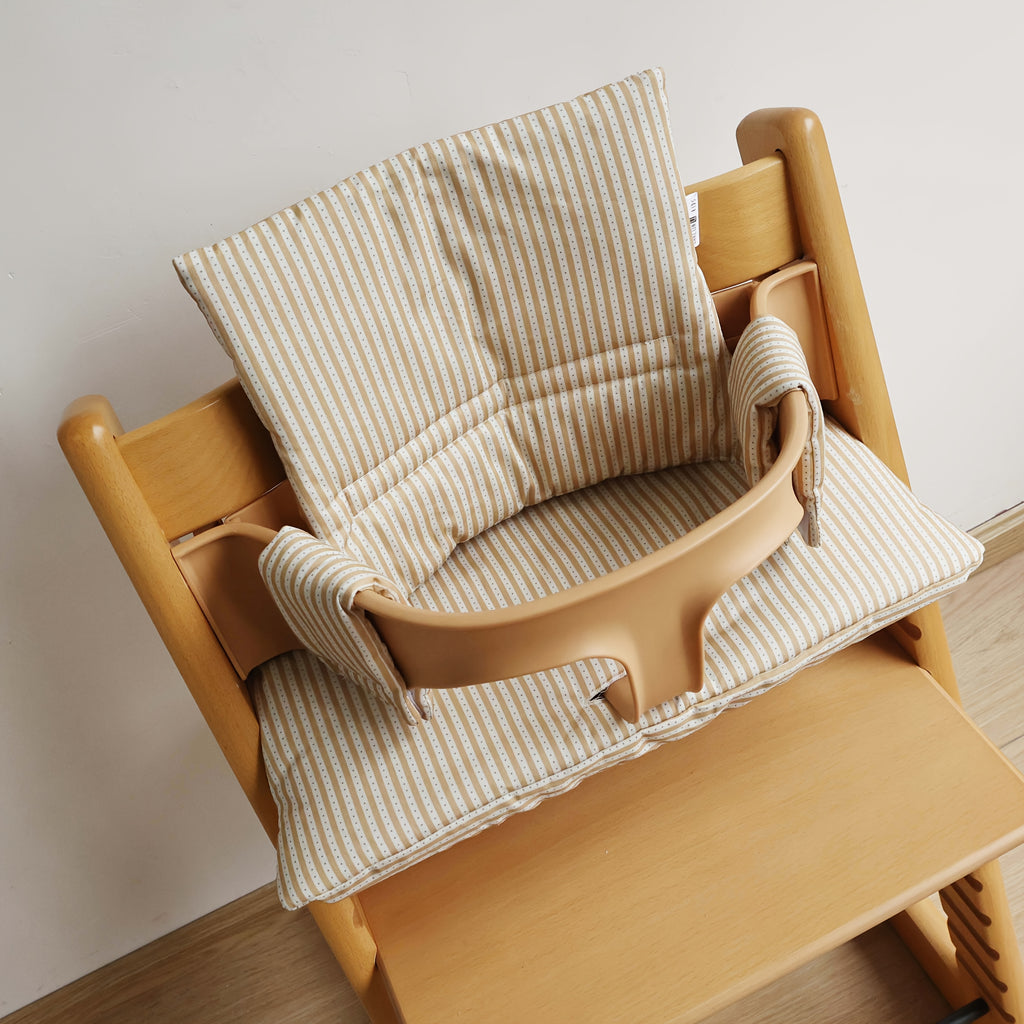 Coussin de chaise haute pour bébé, assise et dossier imprimés