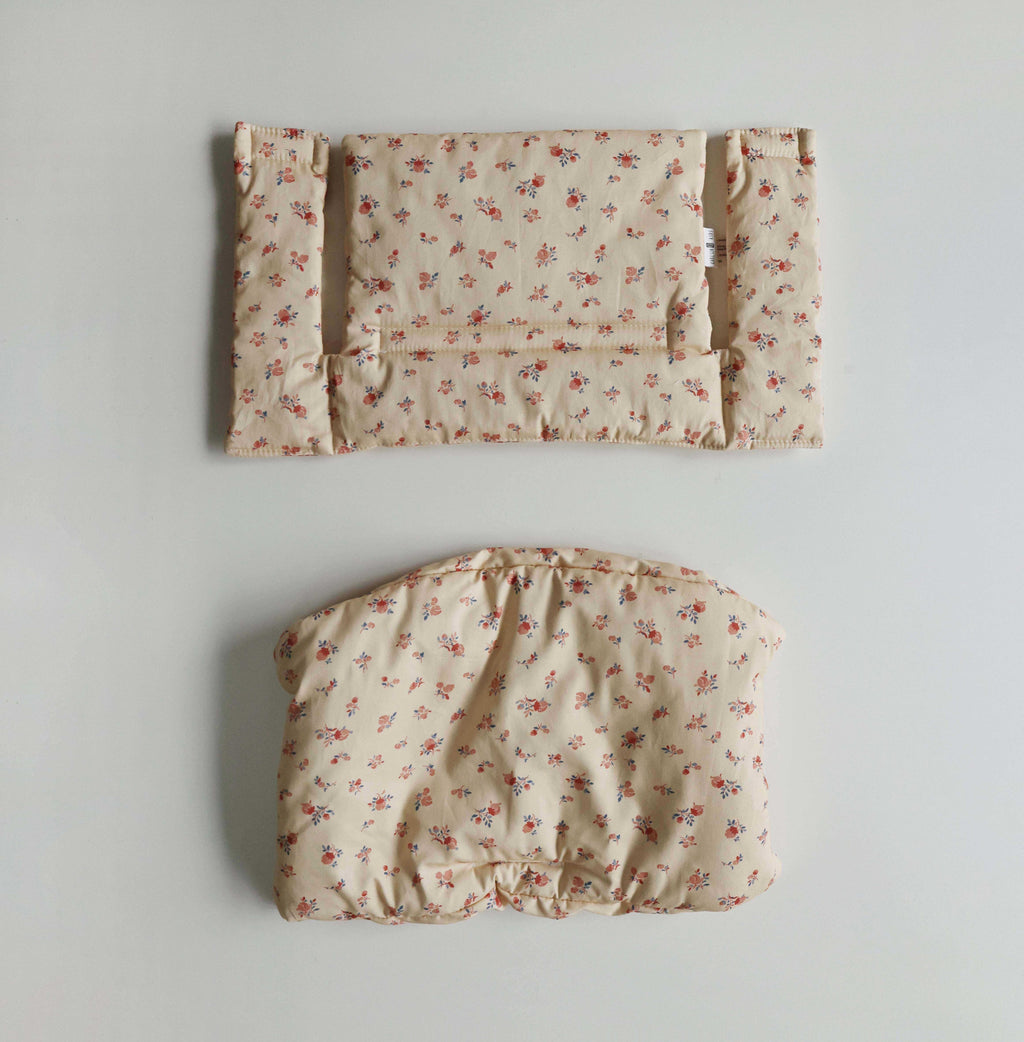 Coussin de chaise haute pour bébé, assise et dossier imprimés