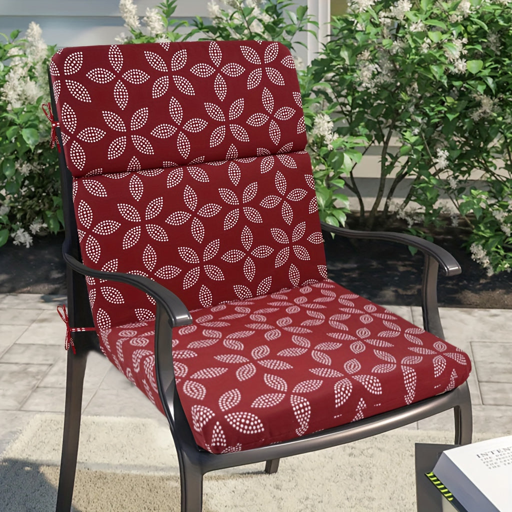 Coussin de chaise de jardin dossier haut, 112 cm, 10 coloris