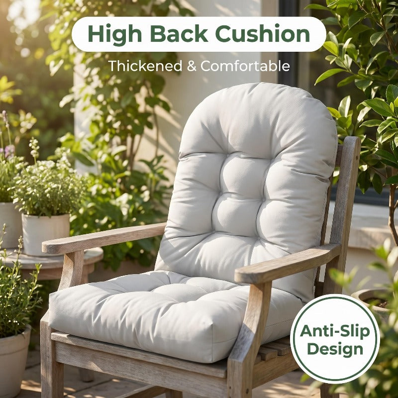 Coussin de chaise de jardin dossier haut et assise — vue 5