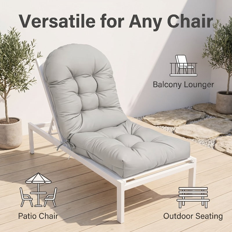 Coussin de chaise de jardin dossier haut et assise — vue 6