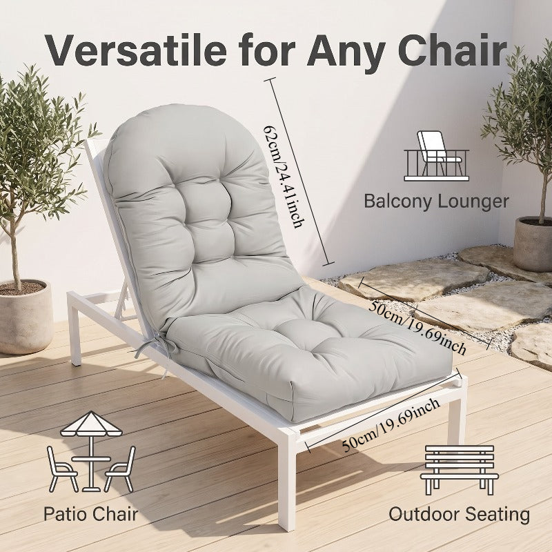 Coussin de chaise de jardin dossier haut et assise — vue 7