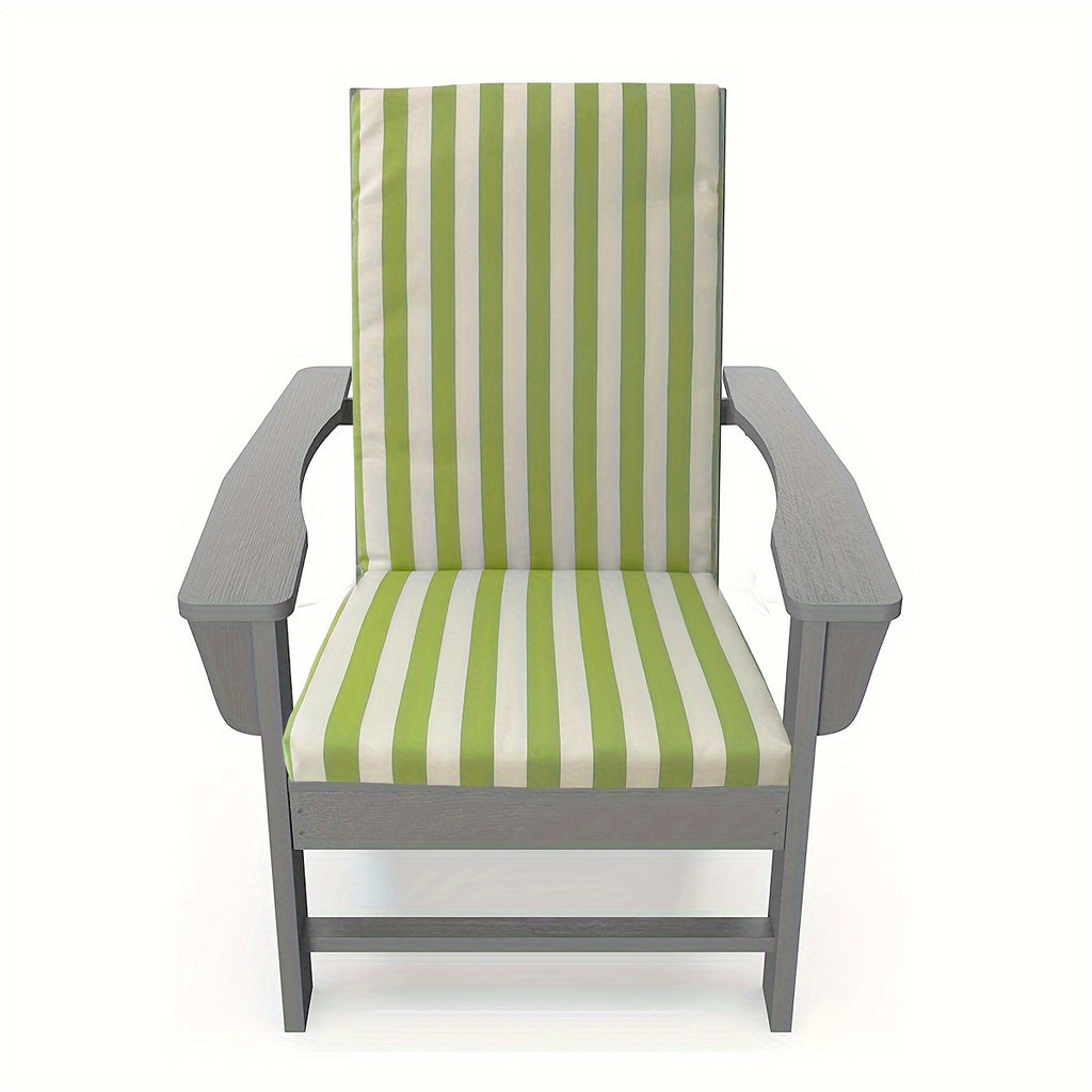 Coussin de chaise de jardin rayé à dossier haut, 3 ou 5 cm