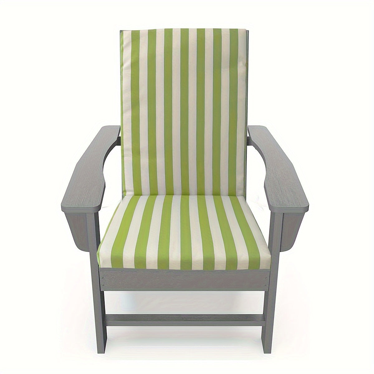 Coussin de chaise de jardin rayé à dossier haut, 3 ou 5 cm