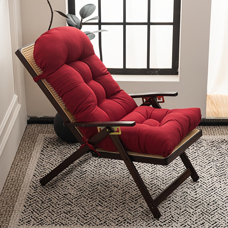 Coussin de chaise longue 120x50 cm rouge, dossier et assise