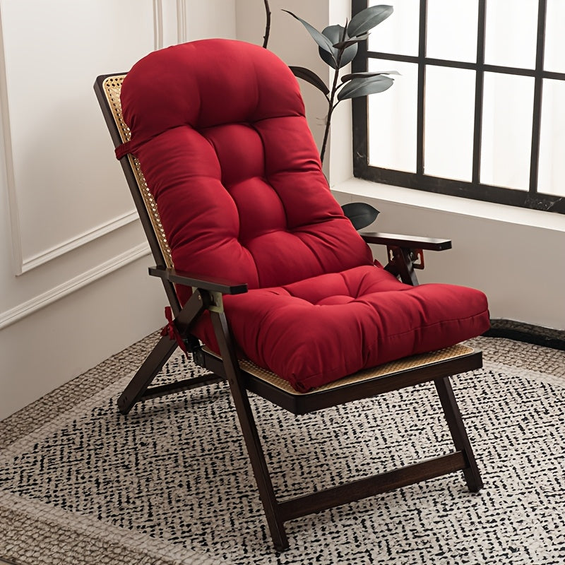 Coussin de chaise longue 120x50 cm rouge, dossier et assise