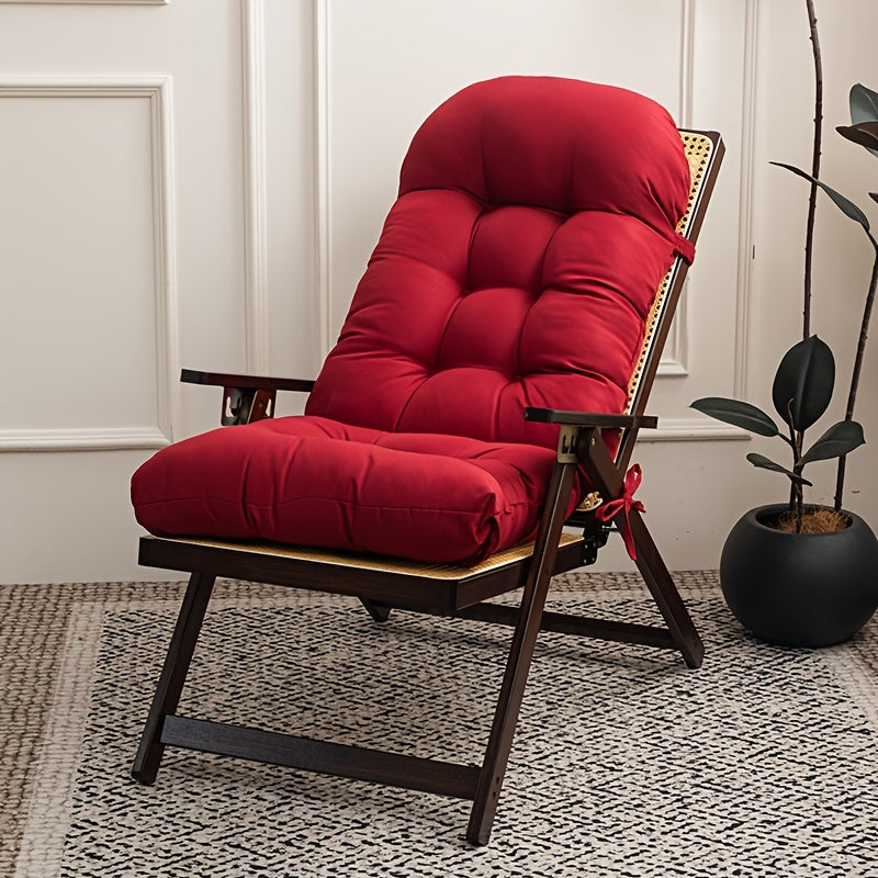 Coussin de chaise longue 120x50 cm rouge, dossier et assise