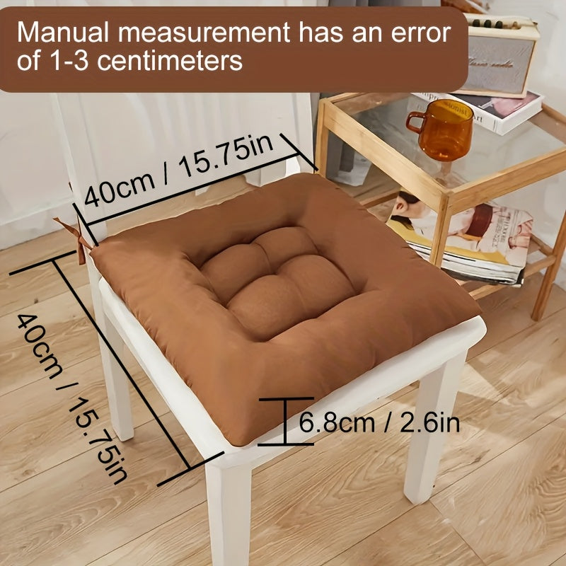 Coussin de chaise 40x40 épais de 6,8 cm, lot de 4 à nouer