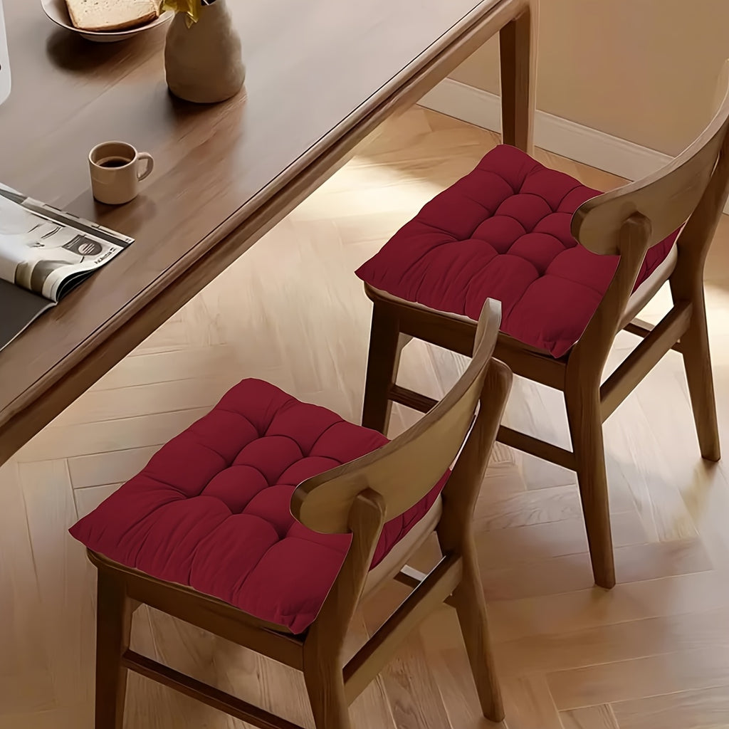 Coussin de chaise 40x40 épais de 6,8 cm, lot de 4 à nouer