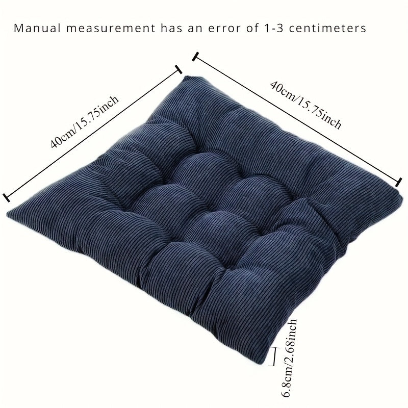 Coussin de chaise 40x40 épais de 6,8 cm, lot de 4 à nouer