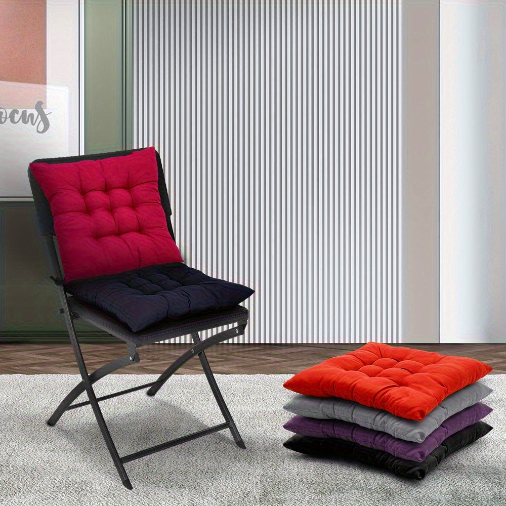 Coussin de chaise 40x40 épais à mémoire de forme, lot de 4