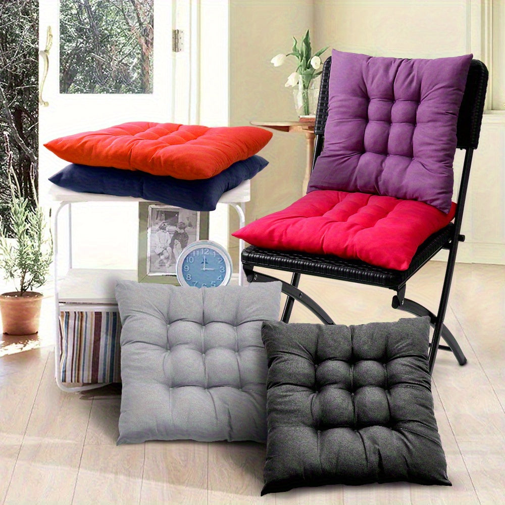 Coussin de chaise 40x40 épais à mémoire de forme, lot de 4