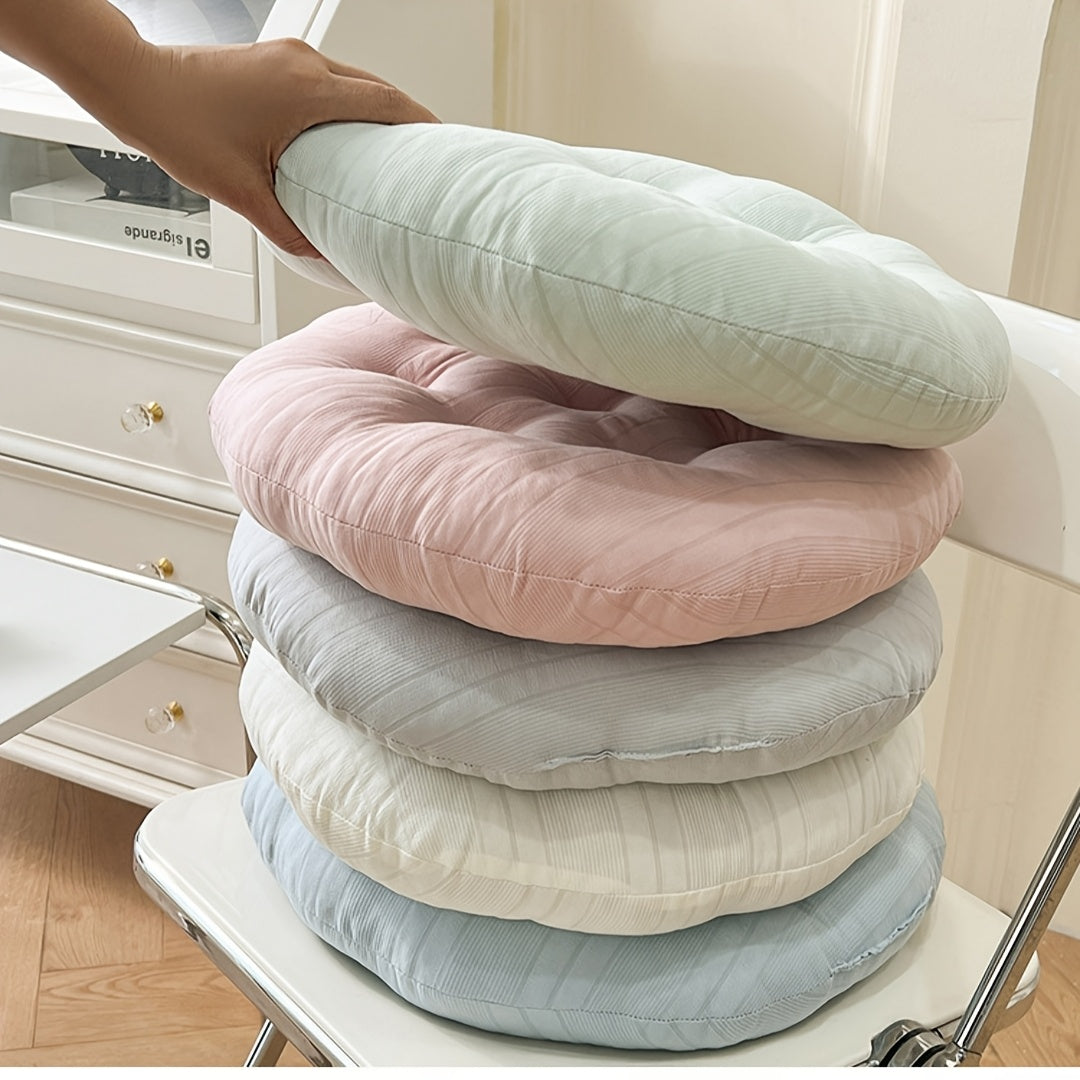 Coussin de chaise 40x40 cm, lot de 2 : un rond, un carré