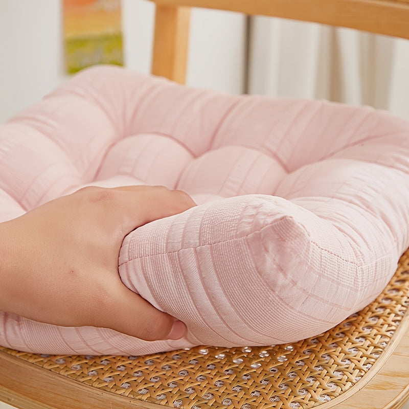 Coussin de chaise 40x40 cm, lot de 2 : un rond, un carré