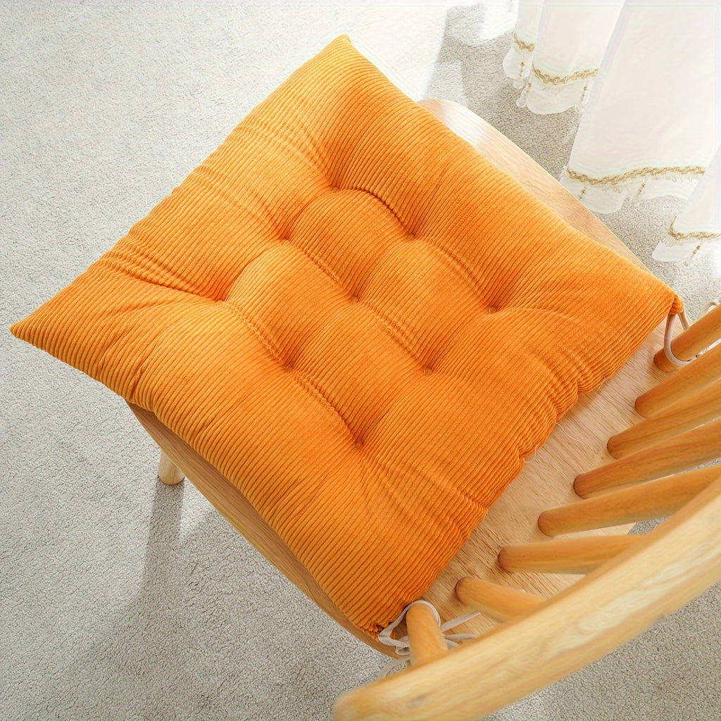 Coussin de chaise 40x40 en velours côtelé, lot de 2 pièces