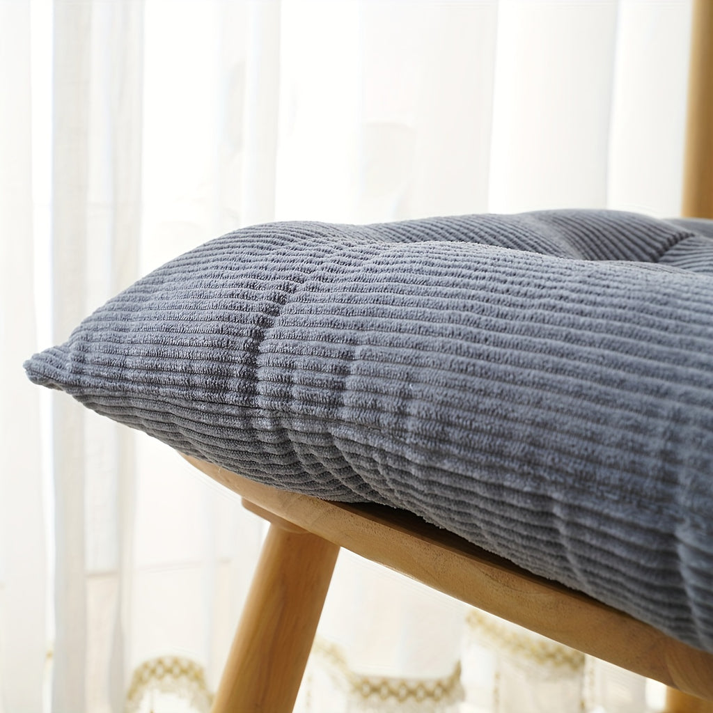 Coussin de chaise 40x40 en velours côtelé, lot de 2 pièces