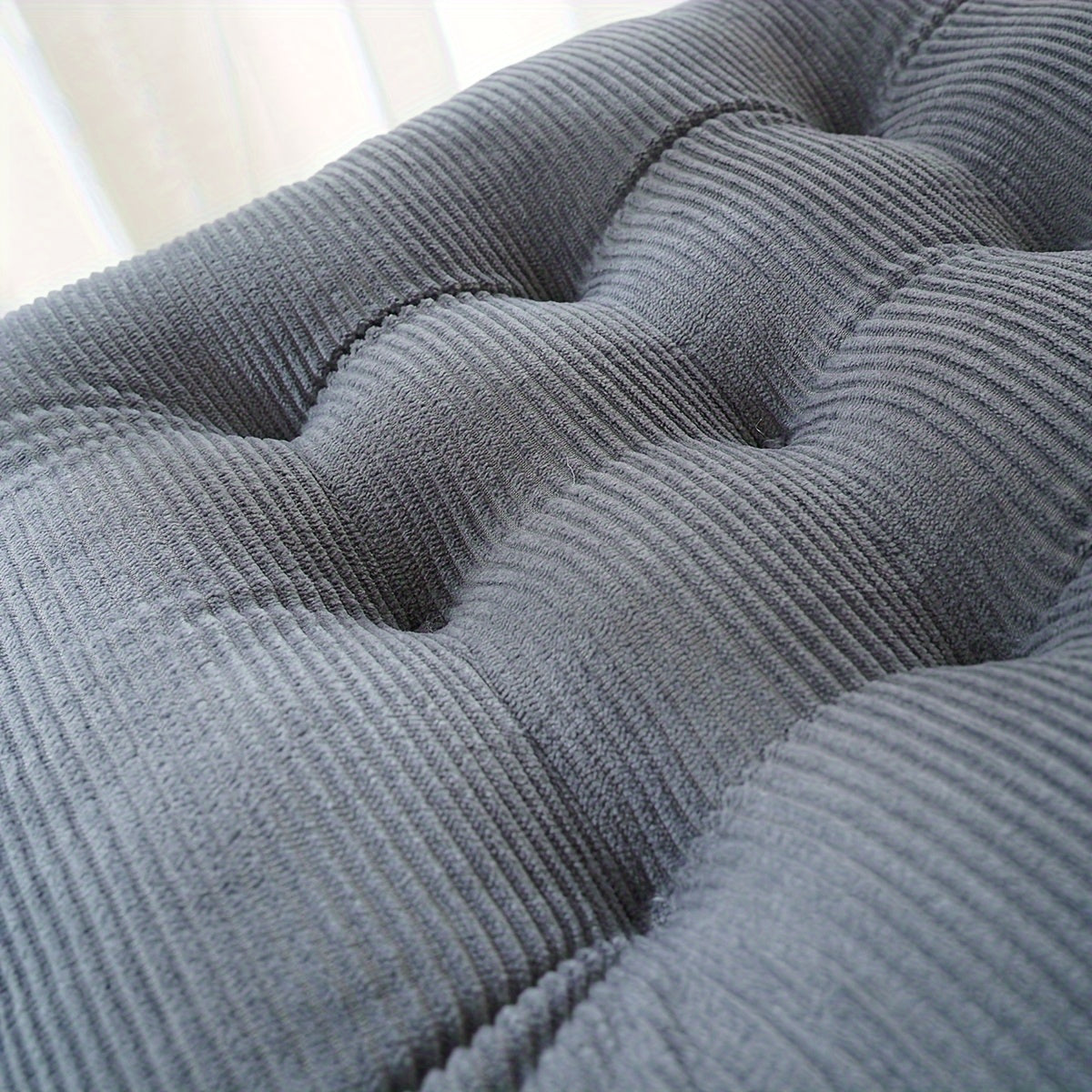 Coussin de chaise 40x40 en velours côtelé, lot de 2 pièces