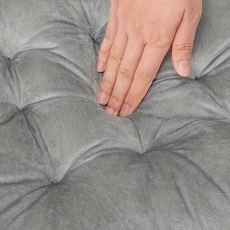 Coussin de chaise 40x40 en velours souple, lot de 6 teintes