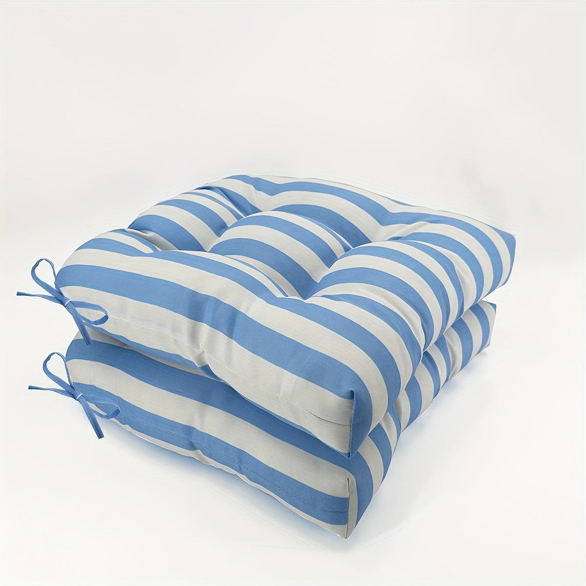 Coussin de chaise 48x48x9 cm tissu Oxford, lot de 2, 9 coloris