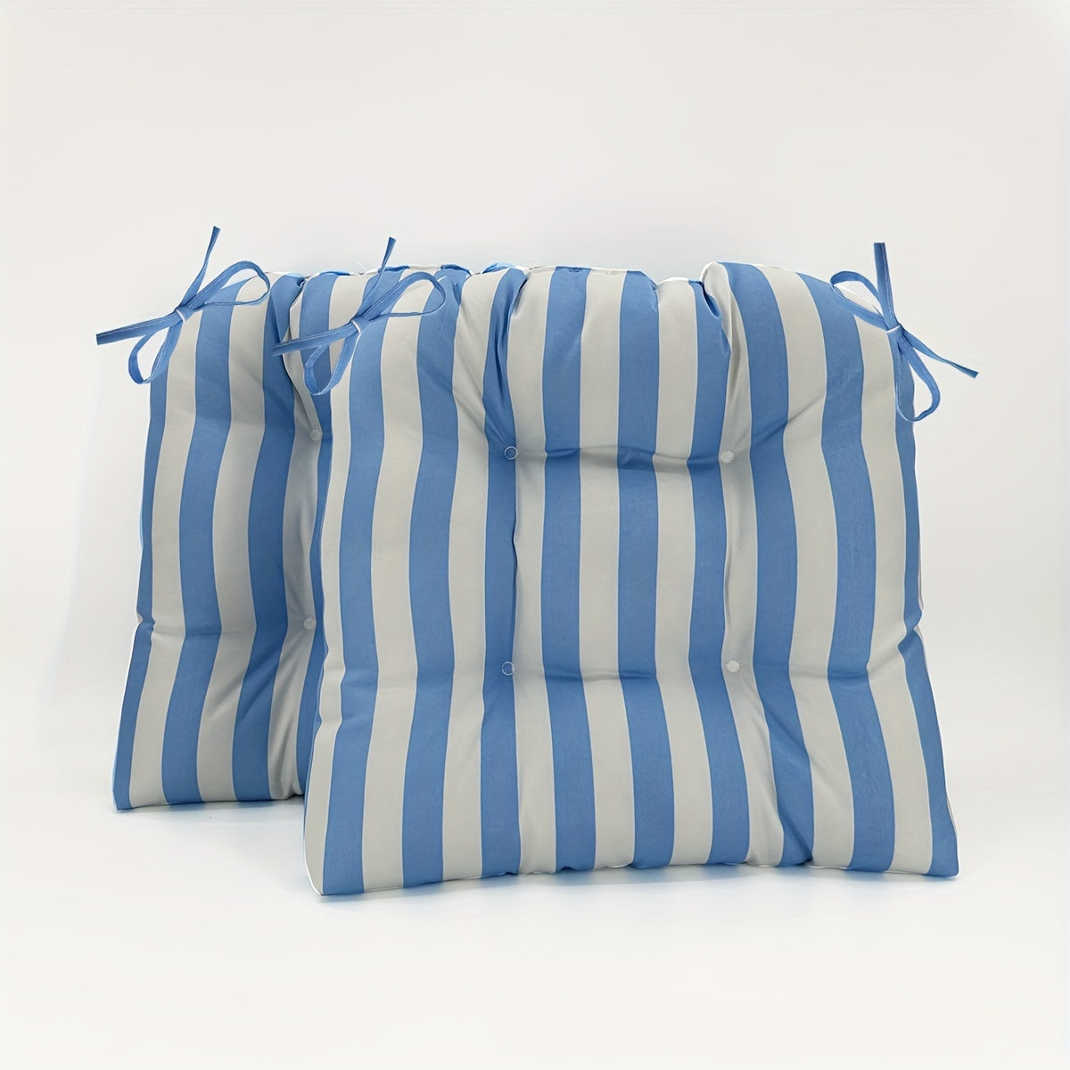 Rayures Bleues Et Blanches / 48.2*48.2*9cm