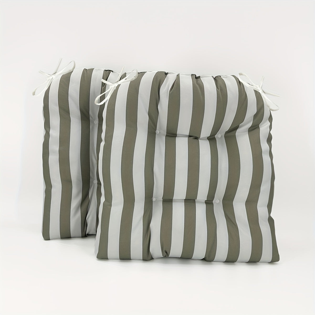 Rayures kaki / 48.2*48.2*9cm