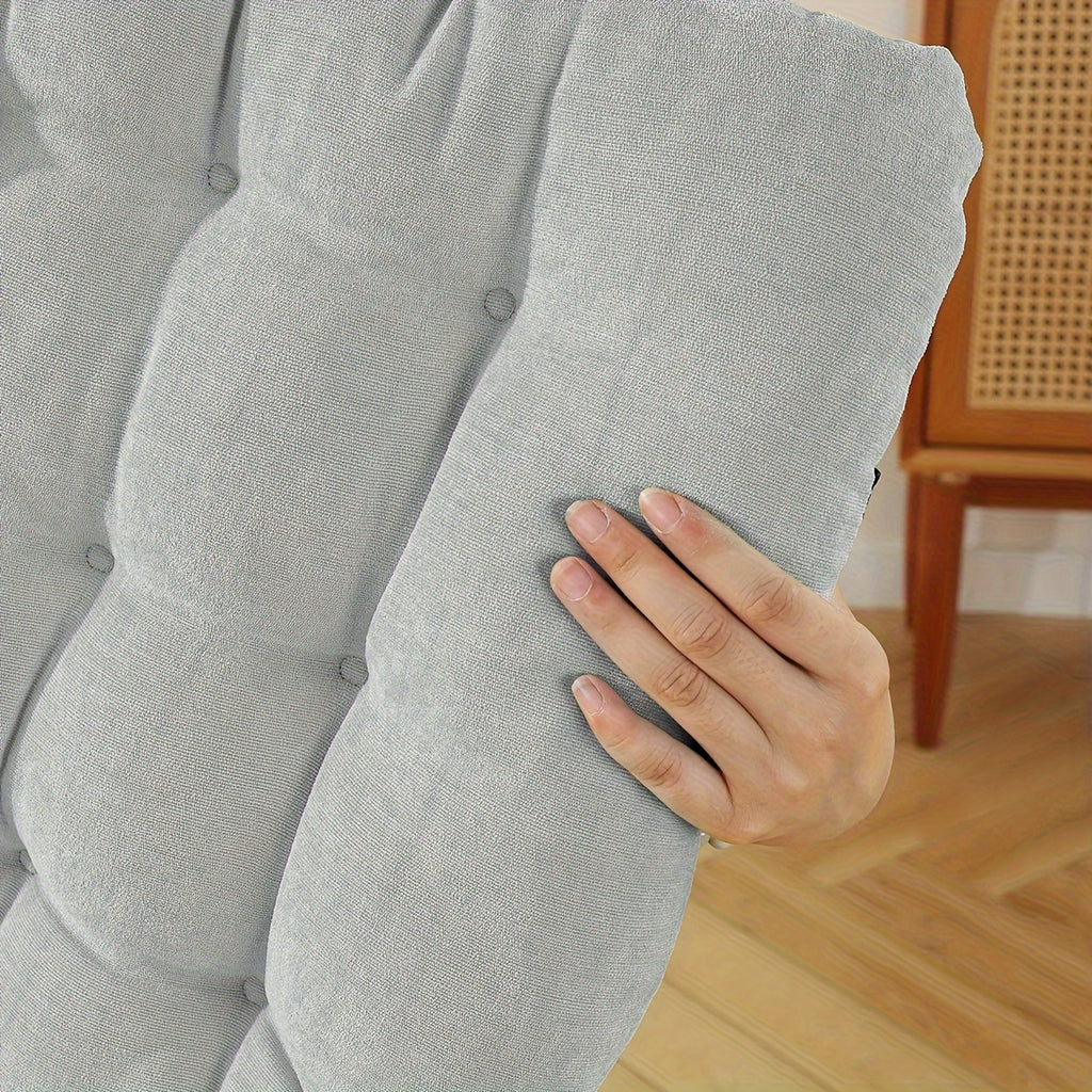 Coussin de chaise assise et dossier en chenille, 6 coloris