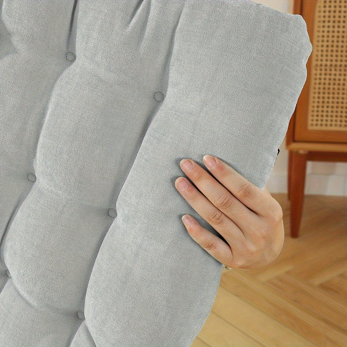 Coussin de chaise assise et dossier en chenille, 6 coloris