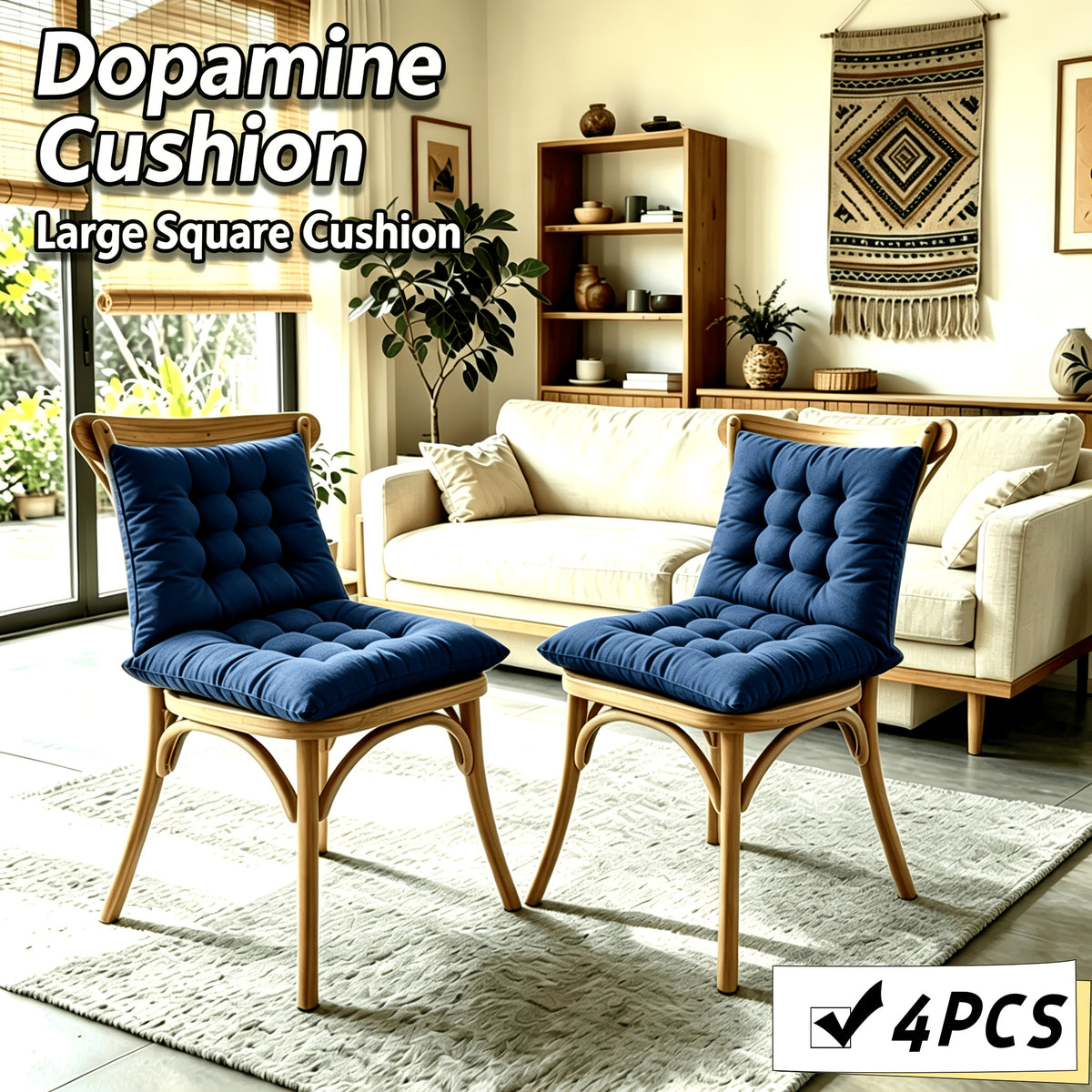 Bleu Marine - 4PCS