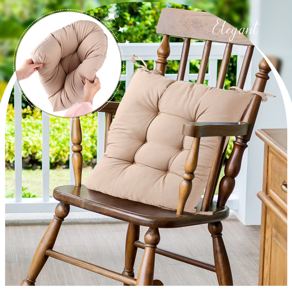 Coussin de chaise avec dossier taupe, assise et dossier