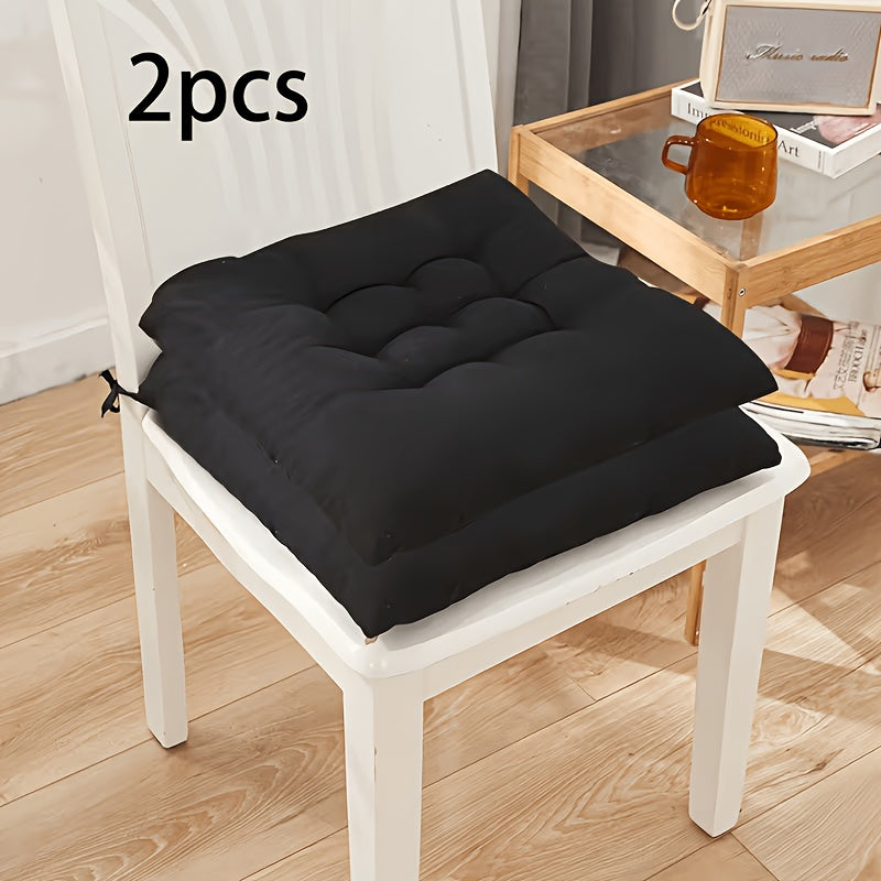 Coussin de chaise carré beige 40x40, garni de 500 g, par 2