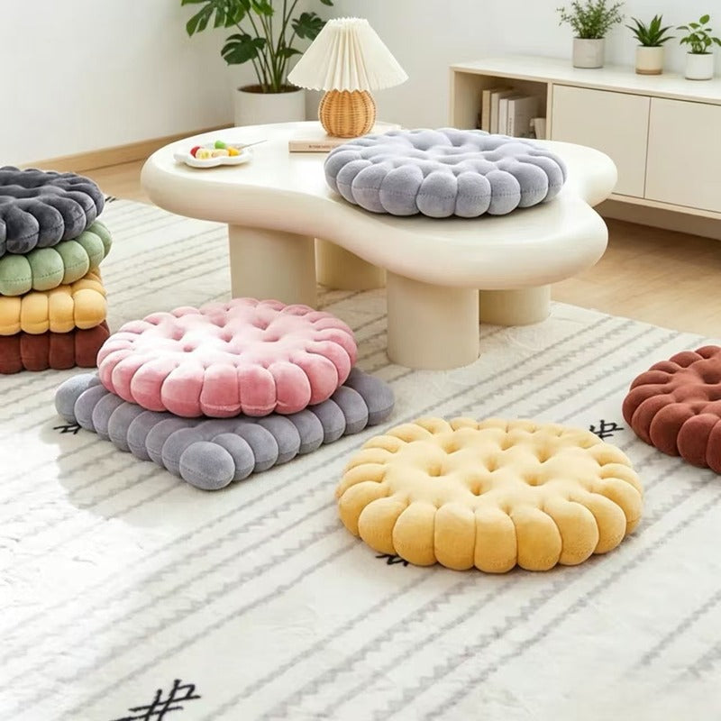 Coussin de chaise biscuit 40x40 assise et dossier, 6 teintes