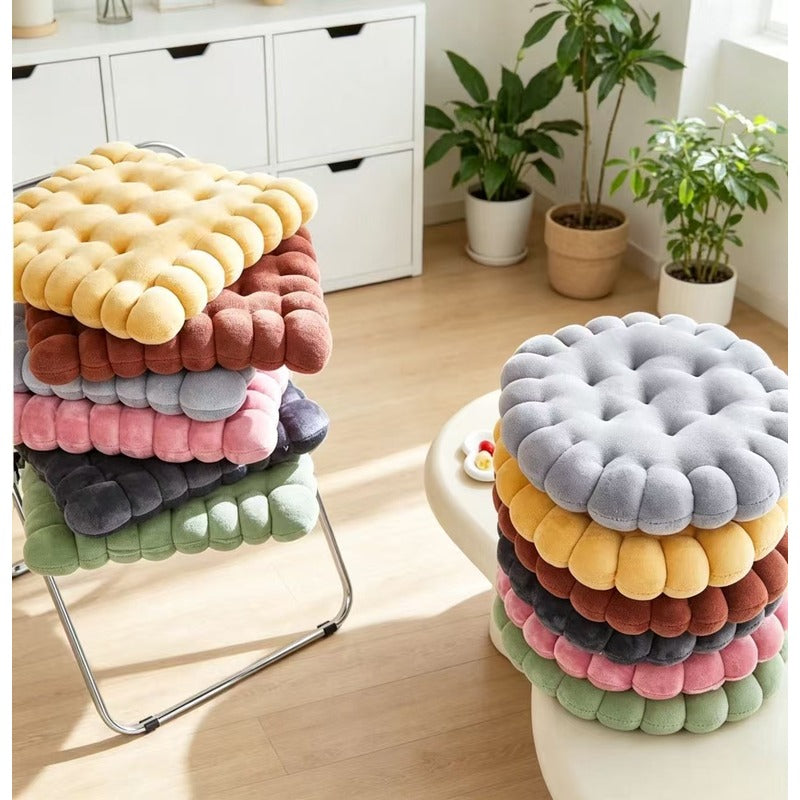 Coussin de chaise biscuit 40x40 assise et dossier, 6 teintes