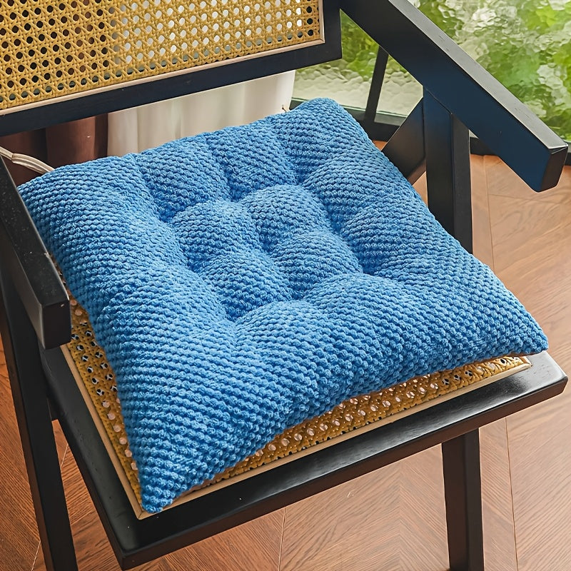 Coussin de chaise capitonné 40x40 à dessous antidérapant