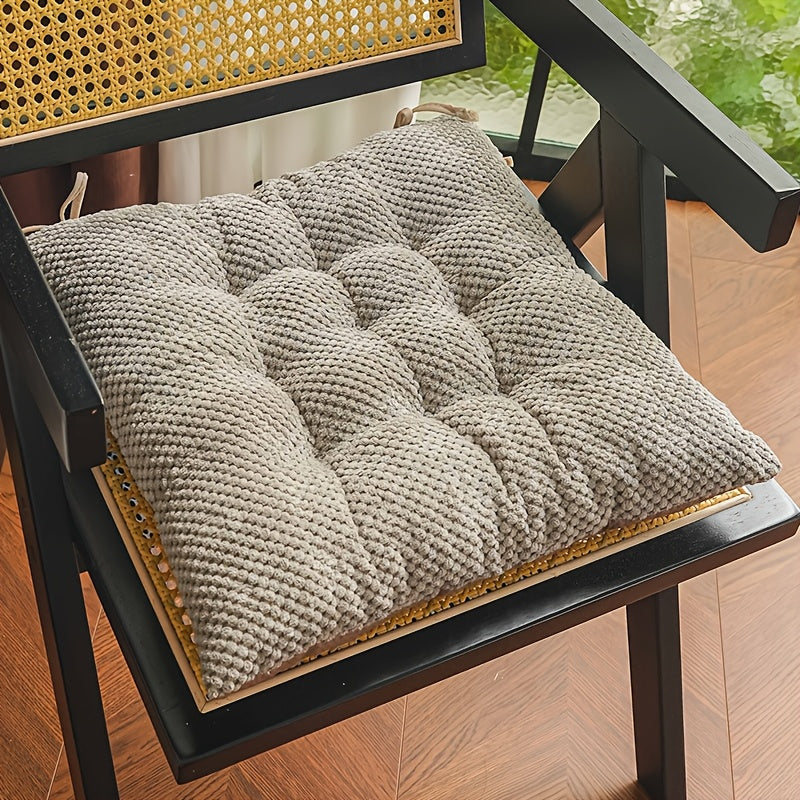 Coussin de chaise capitonné 40x40 à dessous antidérapant