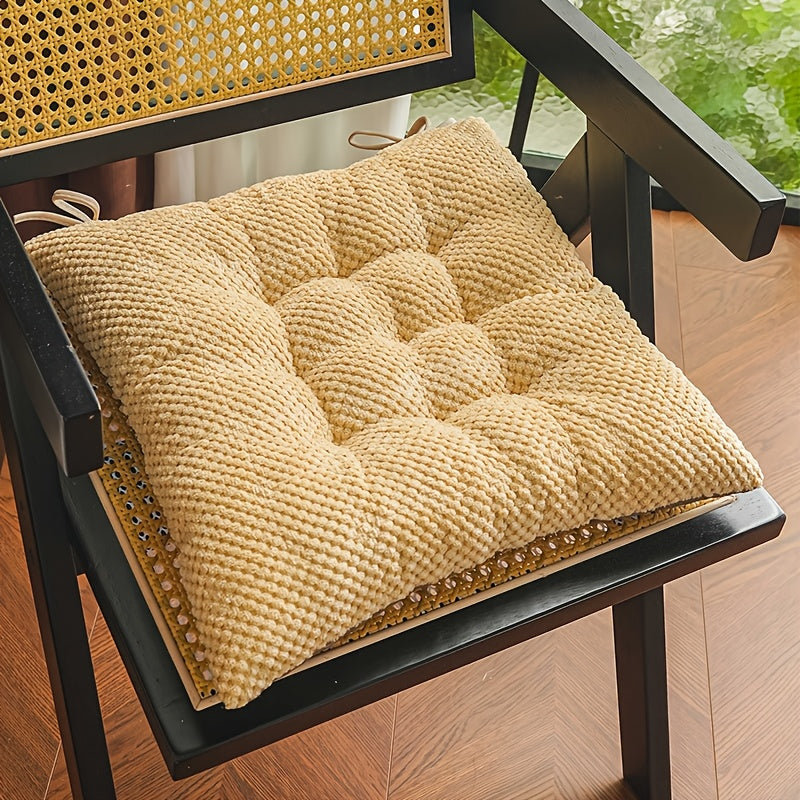 Coussin de chaise capitonné 40x40 à dessous antidérapant