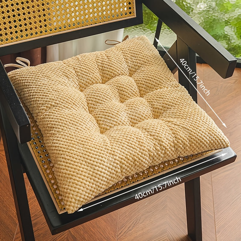 Coussin de Chaise en Velours Côtelé - Kaki / 1 pièce (40*40 cm)